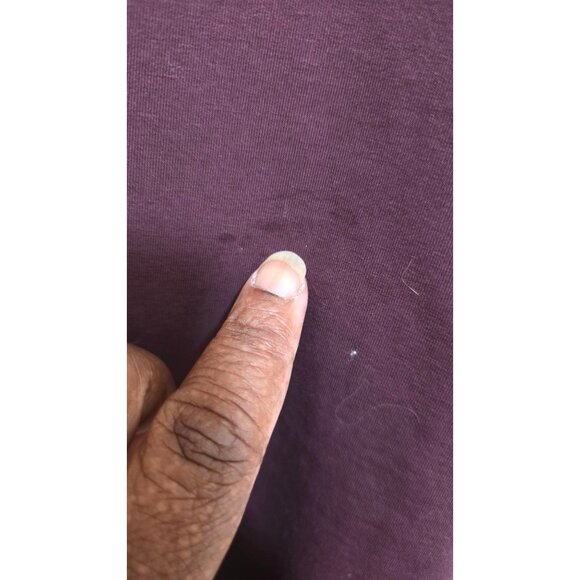 BYLT Mens Drop-Cut T-Shirt Maroon Short Sleeve Crew Neck Size M - Picture 6 of 7